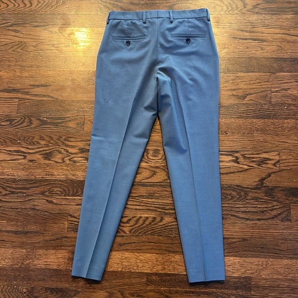 EXPRESS extra slim Dusty Blue modern tech SUIT - Picture 8 of 12